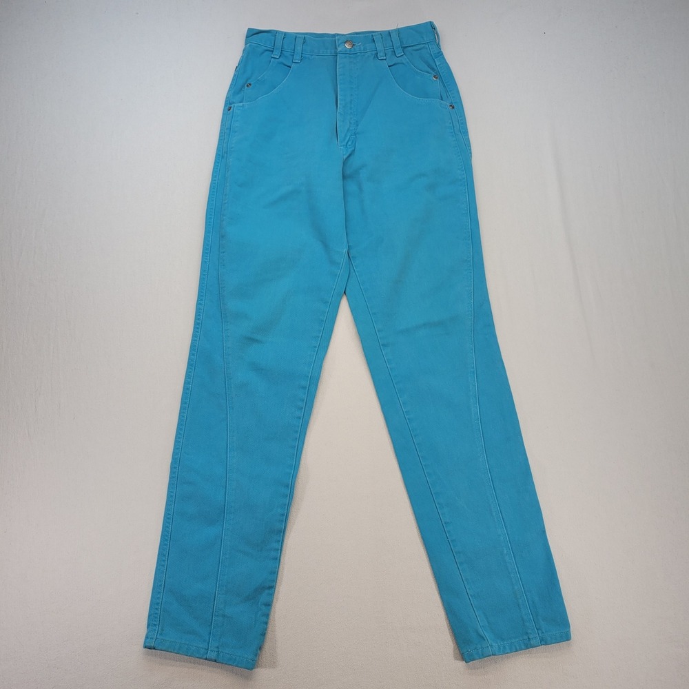 Wrangler Silver Lake Straight Jeans Women 11/12 Blue Vintage High Waist Denim